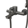 GRIFERÍA MONCOMANDO PARA BAÑERA MODELO PALITO ACERO CENIZA Grifería Moncomando Para Bañera Modelo Palito Acero Ceniza