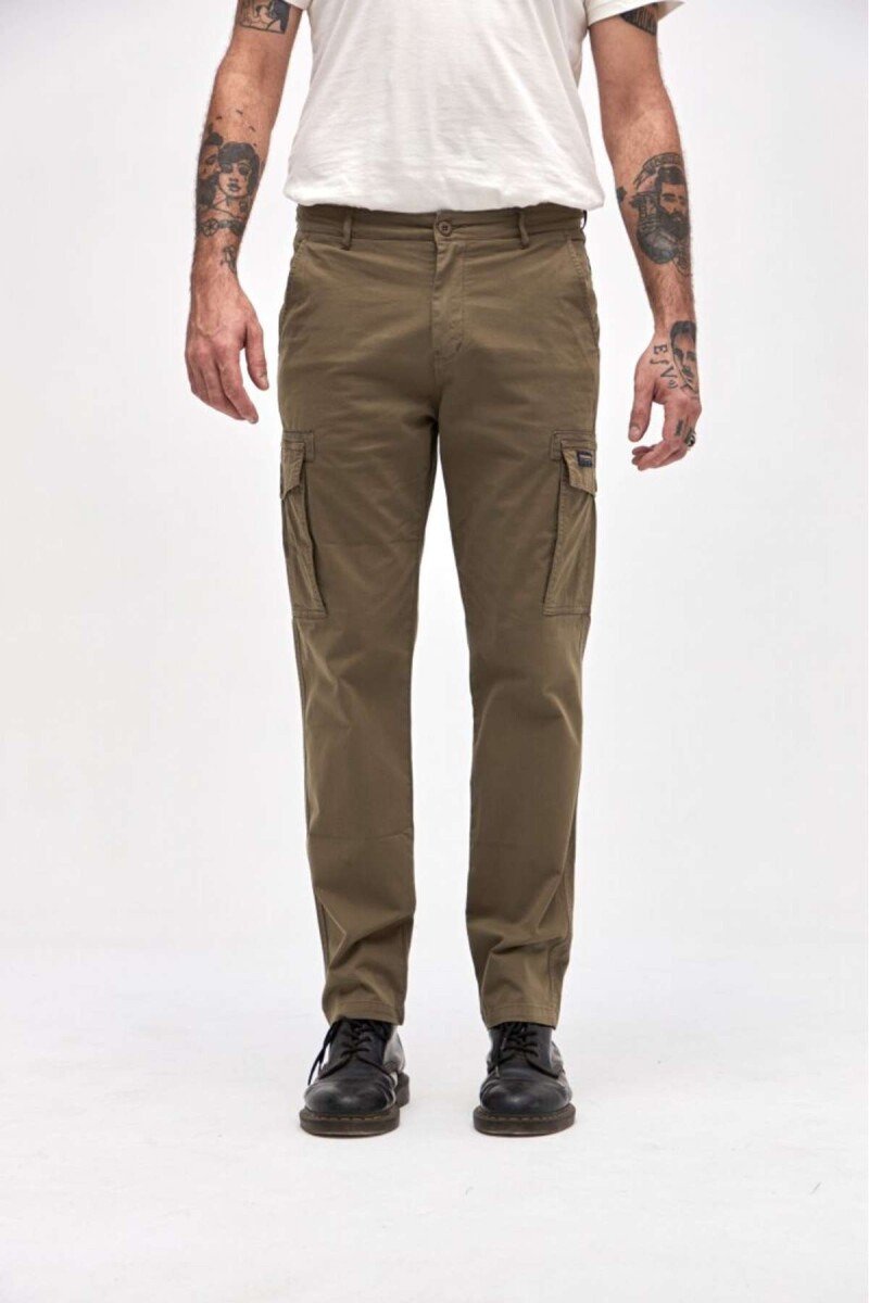 Pantalon cargo Roque I26 - Oliva 