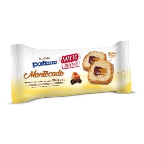 Budin Mantecado relleno mixto PORTEZUELO 240g Budin Mantecado relleno mixto PORTEZUELO 240g