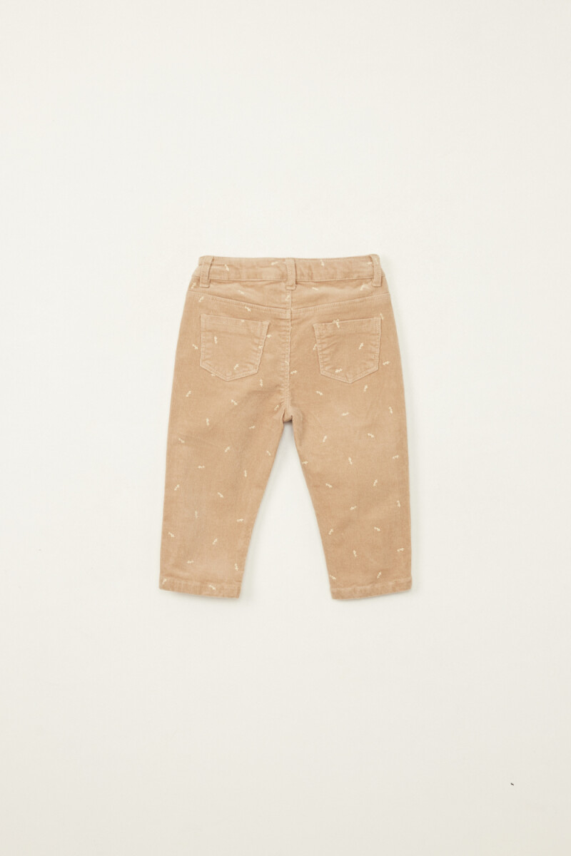 Pantalón pana skninny Beige