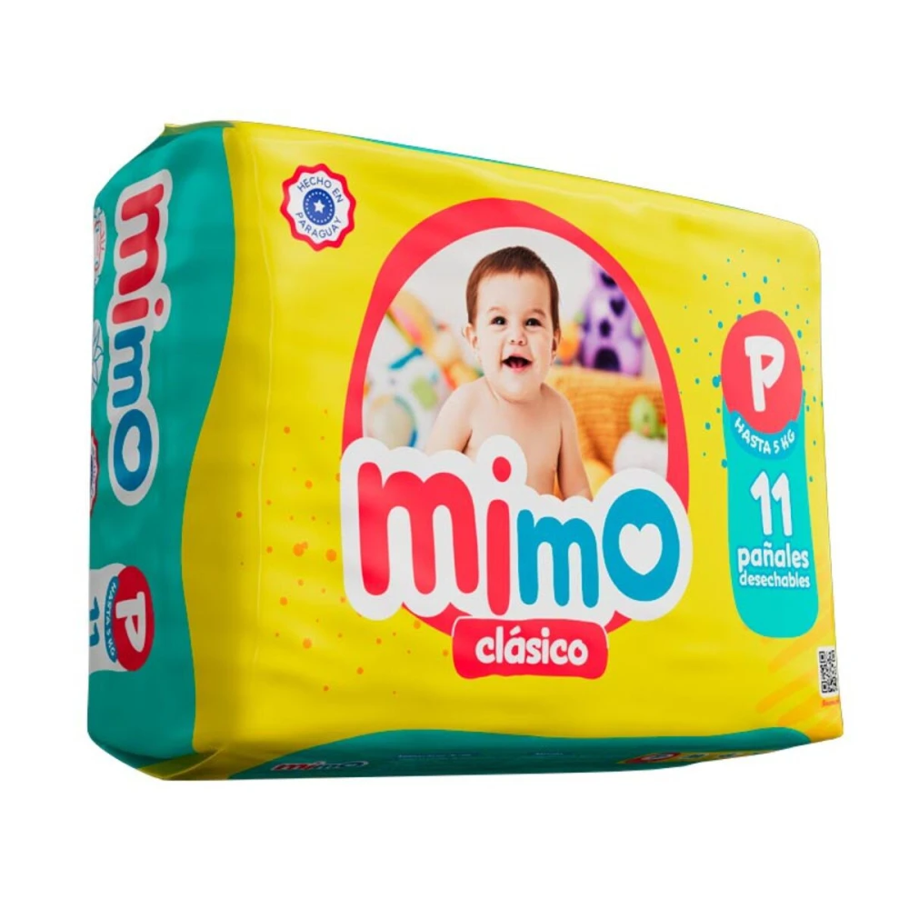 MIMO PAÑAL CLASICO MINI PEQ PAQ X 11 UND
