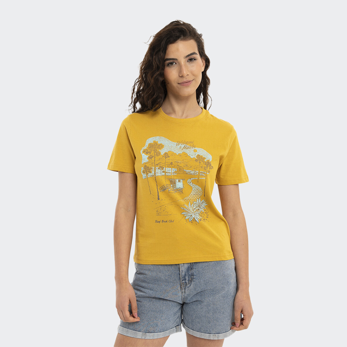 Remera Reef Regular Fit - Amarillo 