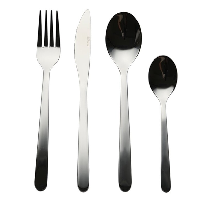 Set de 16 Cubiertos de Acero Inoxidable Berlin SET 16 PIEZAS CUBIERTOS ACERO INOX """"BERLIN""""