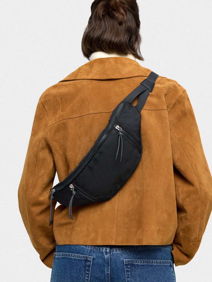 Riñonera De Nylon negro
