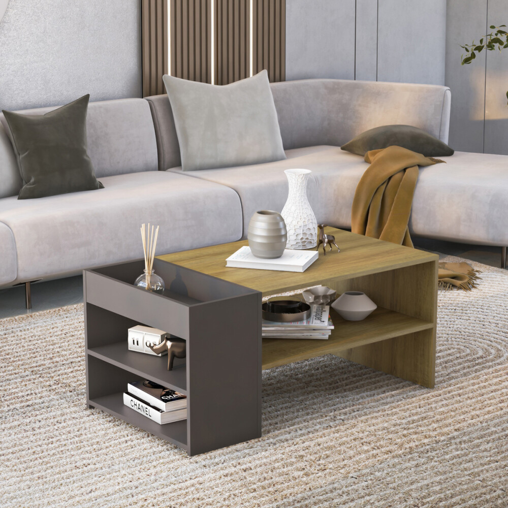 MESA/DESAYUNADOR ARENAS CENTER COLOR MIEL/GRAFITO Mesa/desayunador Arenas Center Color Miel/grafito