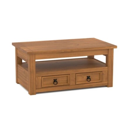 Promo Rack de Tv + Mesa Ratona Articulada Linea Naturale Roble