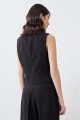 Chaleco sastrero negro