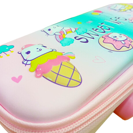 Cartuchera Escolar Rigida 3d Infantil Con Clave Niños Esc005004-cat