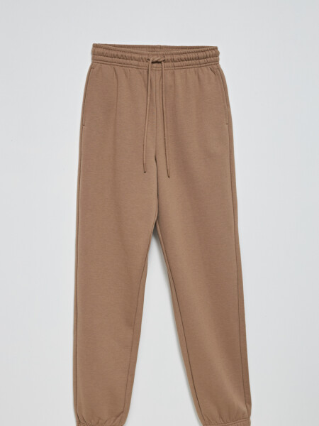 Pantalón deportivo jogger Visón