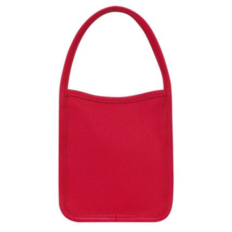 Longchamp -Cartera mini de cuero, Le foulonné Rojo