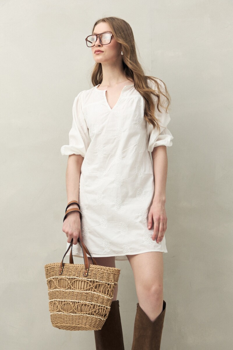 VESTIDO BULGARO - Blanco 