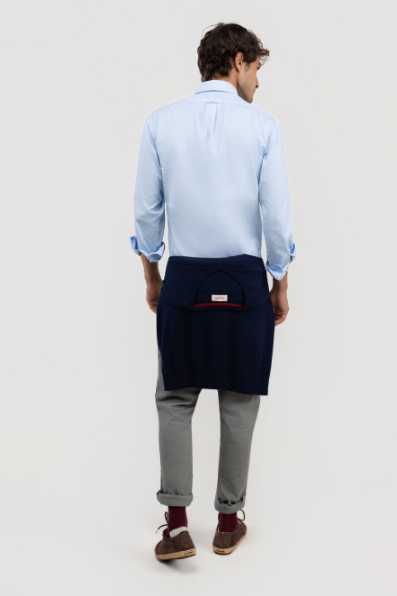 Camisa Garment Dyed Celeste