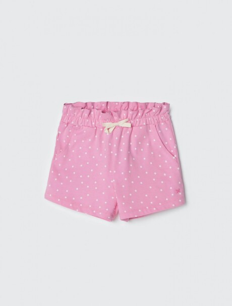 SHORT CON ESTAMPADO ROSA