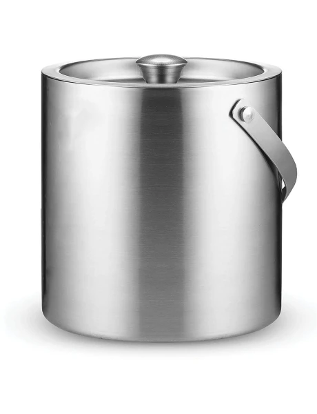 HIELERA DOBLE PARED ACERO INOX. C/ASA D15X15CMS HIELERA DOBLE PARED ACERO INOX. C/ASA D15X15CMS
