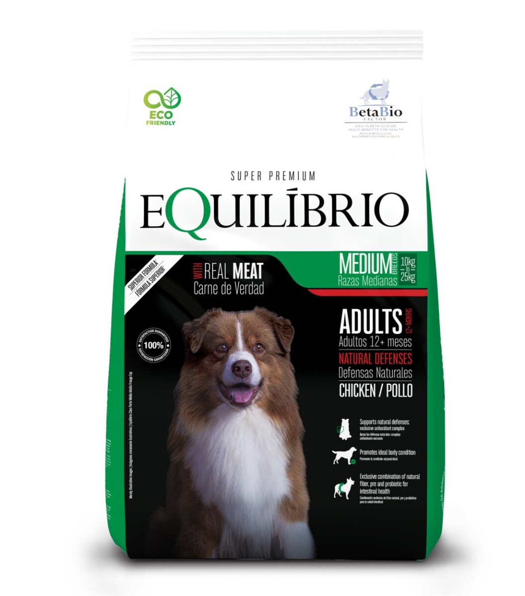 EQUILIBRIO DOG MEDIUM ADULT CHICKEN 2,5KG 