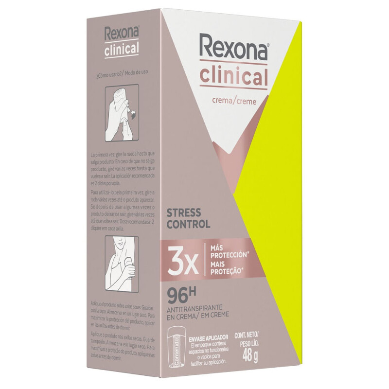Antitranspirante en Barra Rexona Clinical Femme Stress Control 48 g Antitranspirante en Barra Rexona Clinical Femme Stress Control 48 g
