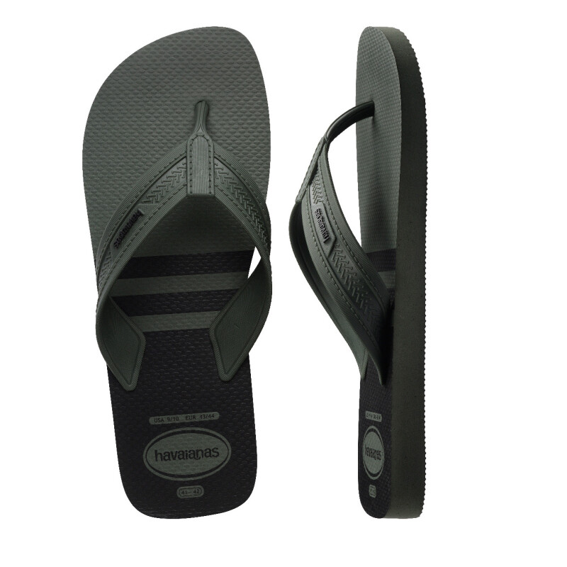 Sandalias Havaianas City Basic Masculino Verde - Negro