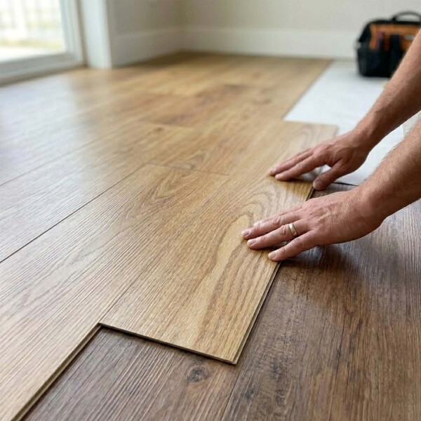 Piso Vinilico Autoadhesivo Piso Flotante Simil Madera x 2m2 Beige 1