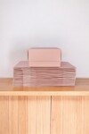 Pack x 20 unid - Caja 06 16X15X9 cm laminada NUDE