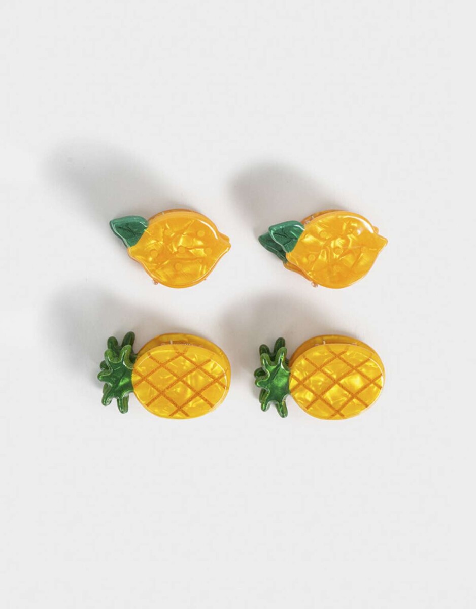 Set De Broches - Amarillo Medio 