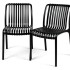 Silla Comedor ComboHome Vetro Isabelini Interior Exterior Negro 1