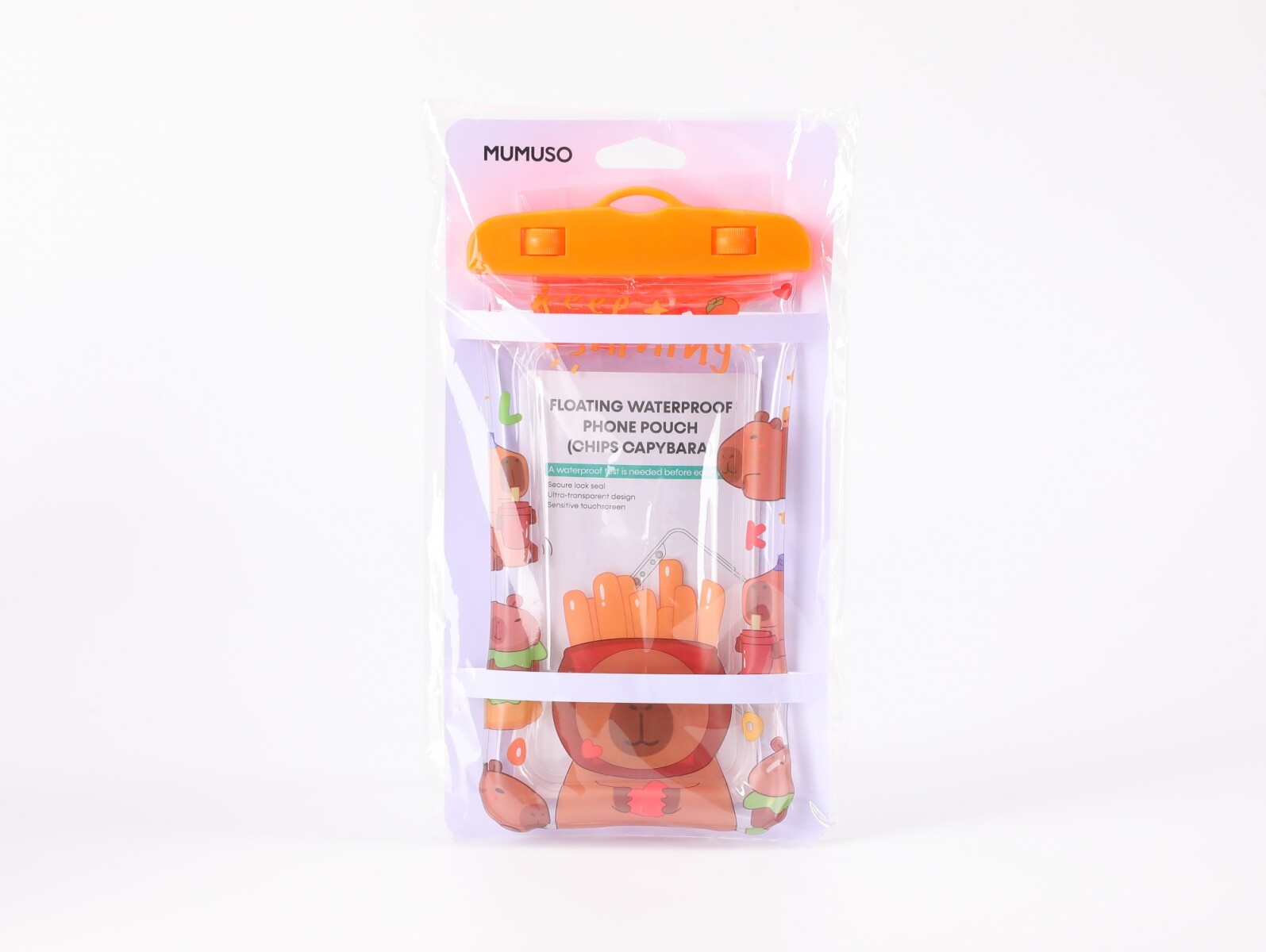 FUNDA IMPERMEABLE FLOTANTE PARA TELÉFONO (CHIPS CARPINCHO) 