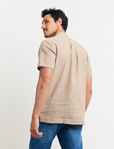 012405 CAMISA HARRINGTON LABEL Camel
