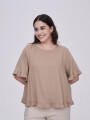 Blusa Abbas Beige Oscuro