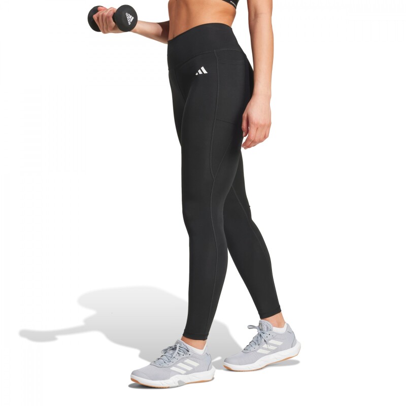 Pantalón Largo Optime Essentials Stash Pocket Full-Length Leggings de Mujer Negro