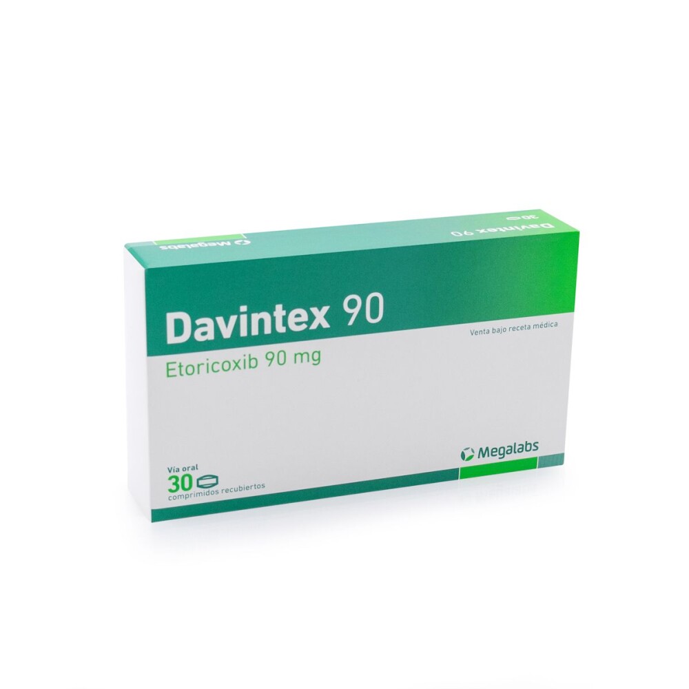 DAVINTEX 90 MG. CJ X 30 COMP. REC. única