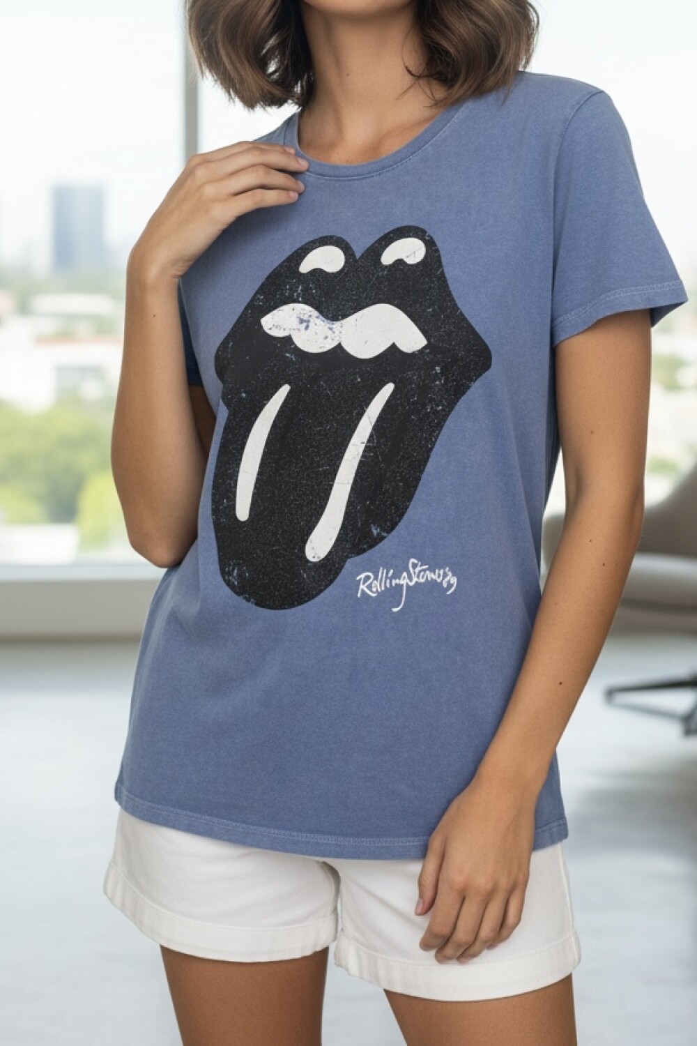 Remera Rolling Azul