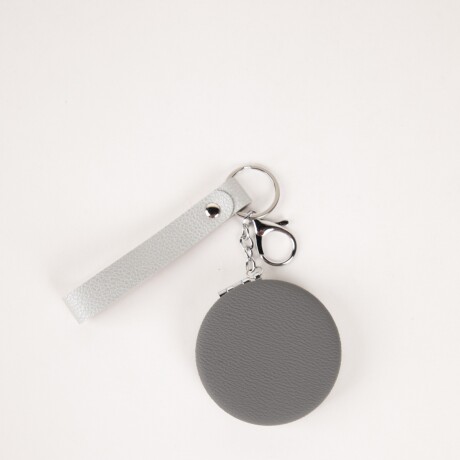 BAG CHARM MIRROR GRIS Negro
