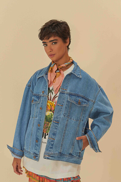 CHAQUETA DENIM Azul