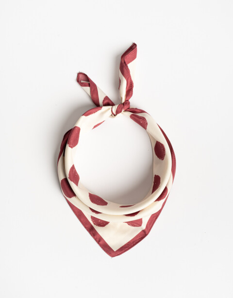 Pañuelos Raso Pañuelo Raso Estampado - Combinacion Bicolor