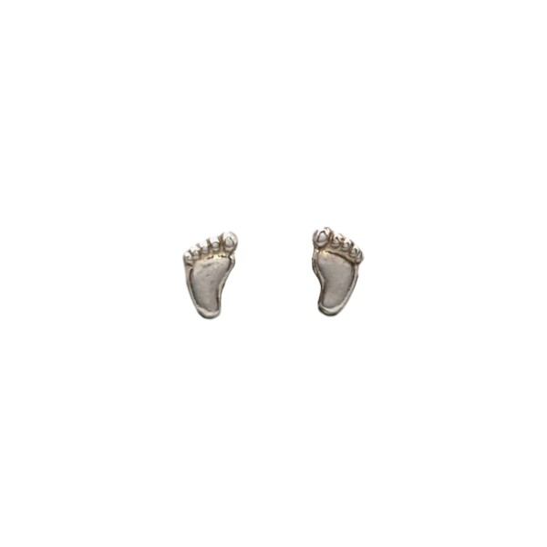 Abridores bebe Piecitos - Plata 925 - Sin Piedra - AB3012 Sinpiedra