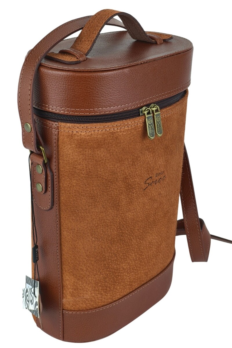 Matera de cuero combinada con pecari oxido