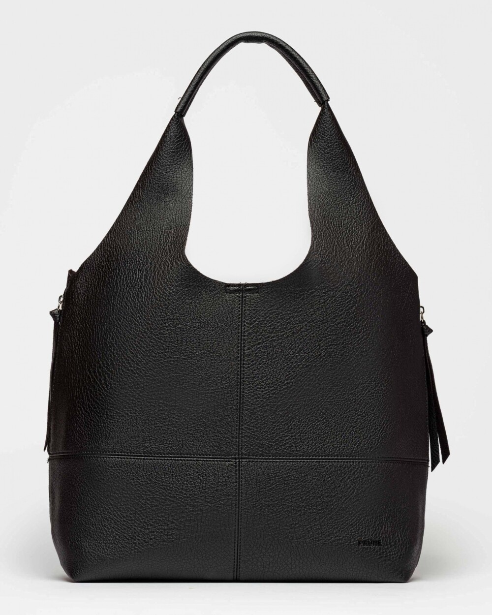 Shopper Amalfi en efecto cuero graneado Negro