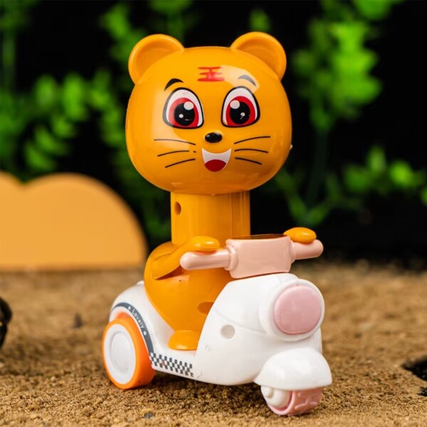 Juguete Interactivo Animales Moto A Fricción Infantil Niños Variante Modelo Gato Lila