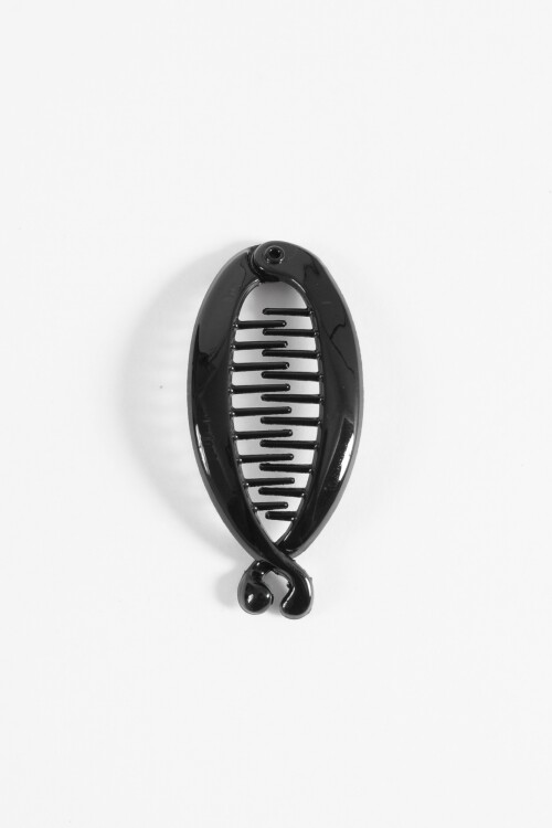 Broche pinza banana negro