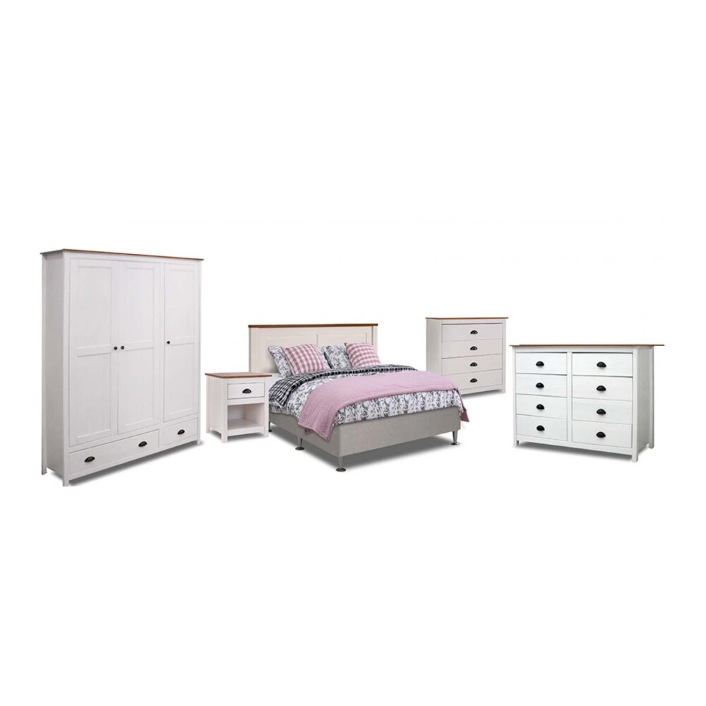 PLACARD ROPERO 3 PUERTAS MADERA NATURAL-BEIGE TOPAZIO