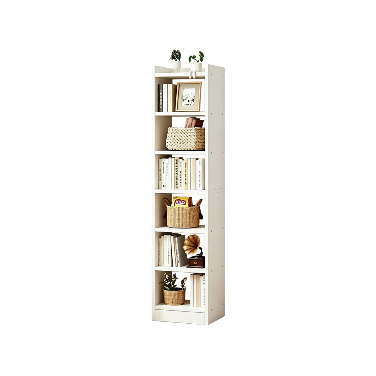 Estantería Repisa 6 Estantes 180cm Blanco Mo¨vi - BLANCO 