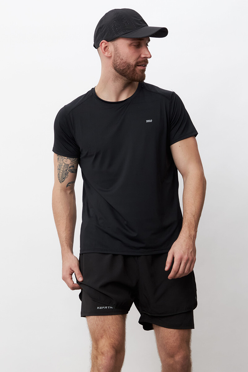 Remera Dry Fit Hombre - Negra 
