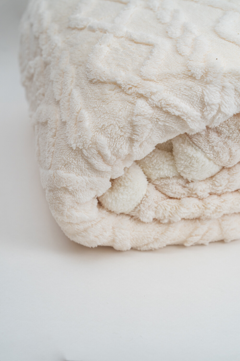 Manta Poli 2 Plazas - 420g Beige