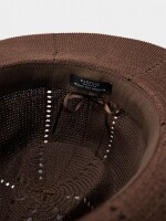 Sombrero De Punto Con Detalle De Cuentas marron