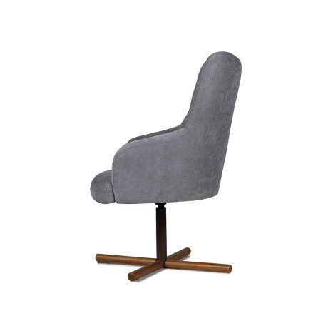 Butaca Lina Giratoria - Tela Microfibra C52 (Ceniza)