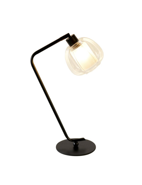 LAMPARA DE MESA D31x51CM VIDRIO/METAL NEGRO LAMPARA DE MESA D31x51CM VIDRIO/METAL NEGRO