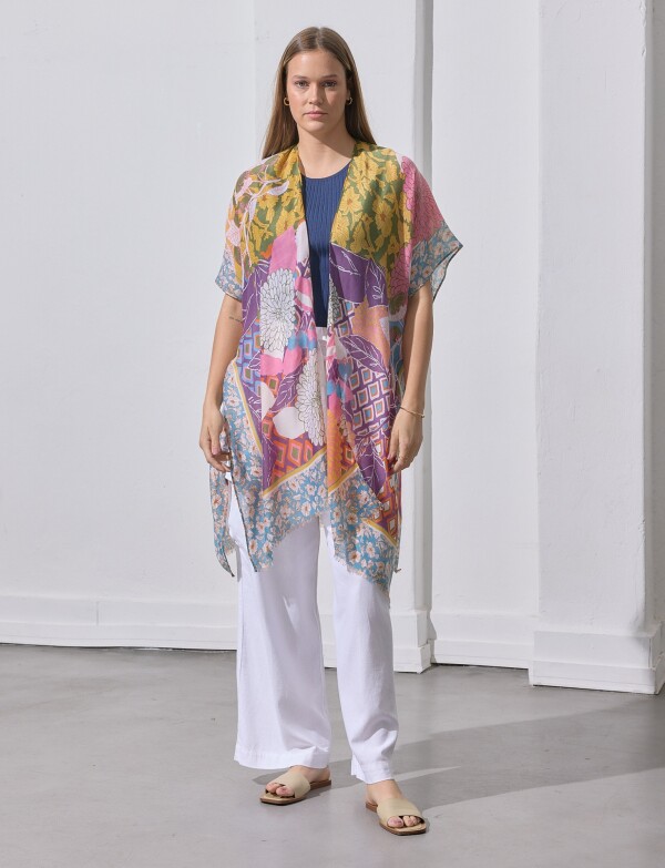 Kimono Patchwork MULTI/AMARILLO