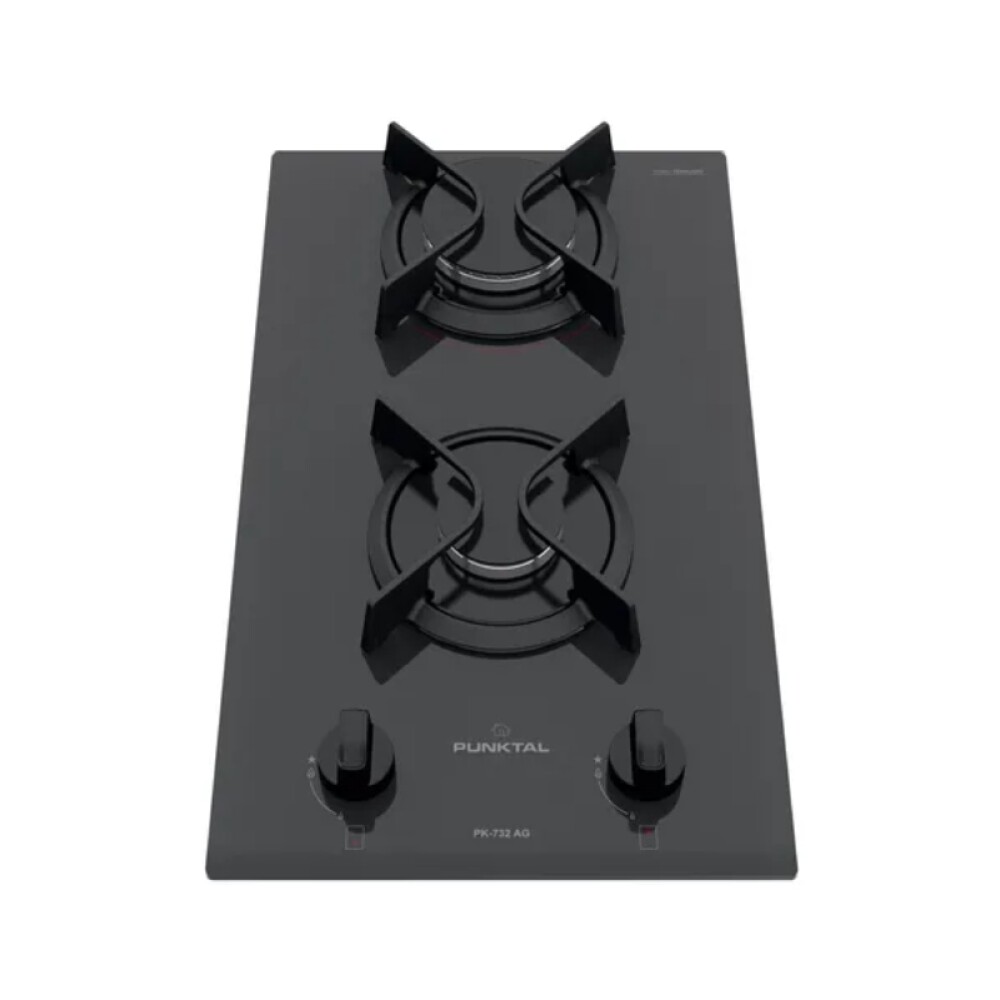 ANAFE A GAS-2 HORNALLAS-PARRILLA HIERRO FUNDIDO-ENC.-ELCT.-KIT GAS acero inoxidable