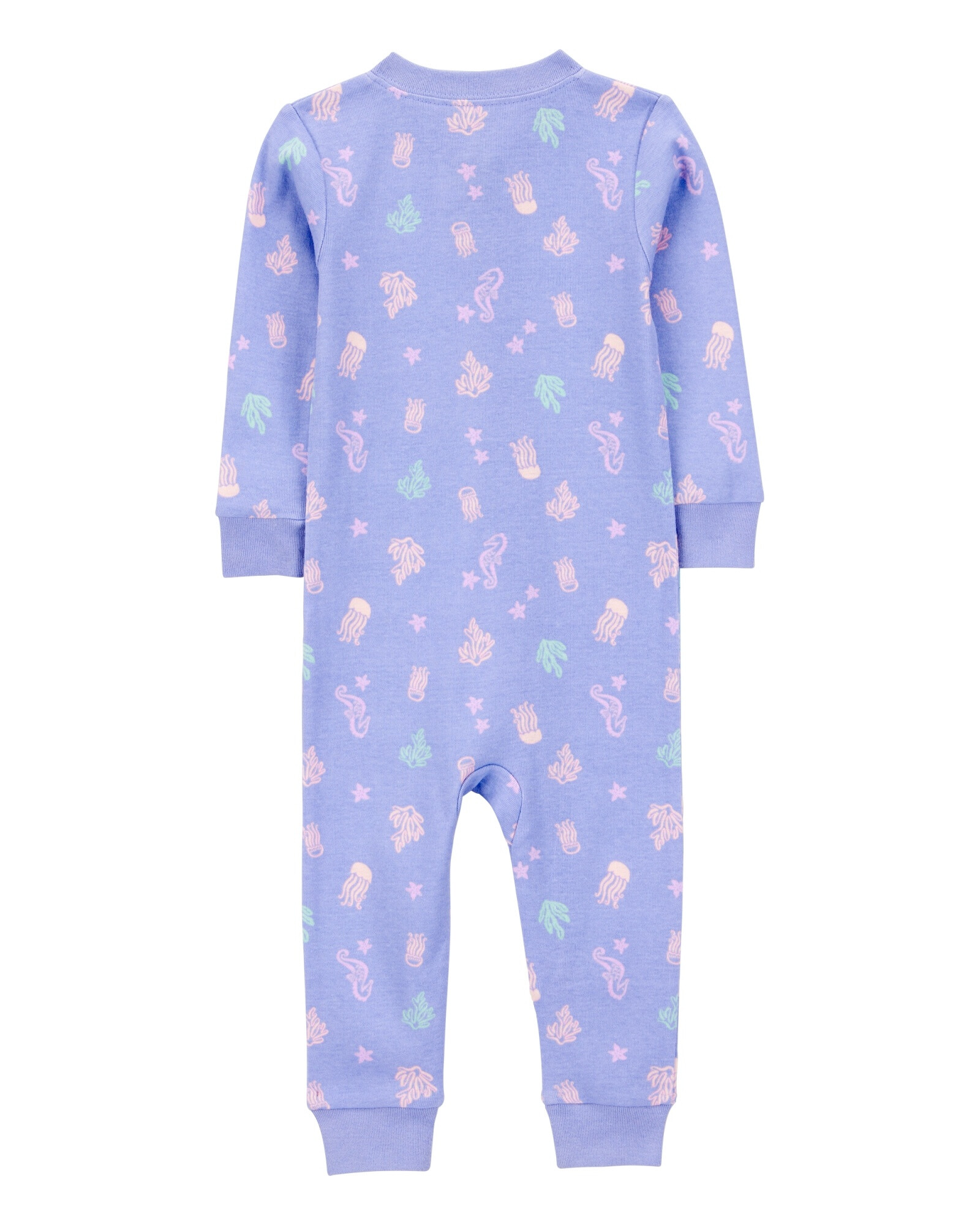 Pijama una pieza de algodón, diseño marino Sin color