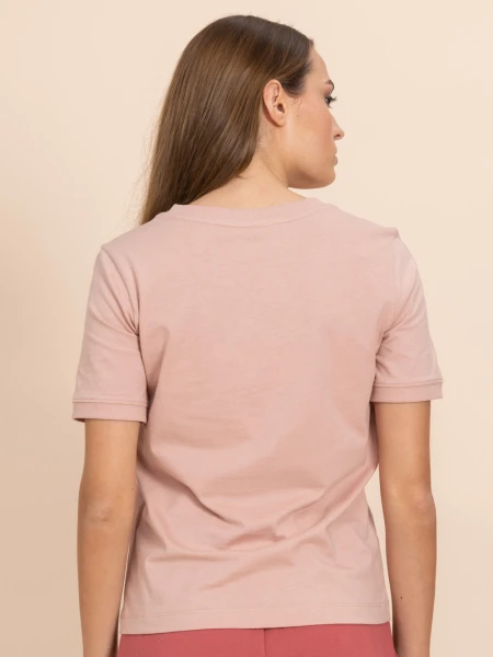 Remera manga corta básica Rosa